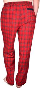 img 1 attached to 👖 Cozy Up in Style with Lee Valley Genuine Flannel Pajamas for Men