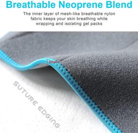 img 2 attached to Premium Reusable Knee Ice Pack Wrap for Effective Cold Therapy - Gel Cold/Hot Compress for Knee Injuries, Post-Surgery Recovery, and Swelling