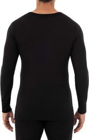 img 2 attached to Fruit of the Loom Classic Midweight Waffle Thermal Henley Top for Men: Stylish Comfort for Everyday Wear