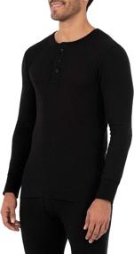 img 3 attached to Fruit of the Loom Classic Midweight Waffle Thermal Henley Top for Men: Stylish Comfort for Everyday Wear