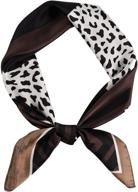 🐆 stylish gerinly silk hair scarf: animal print leopard neck scarf for women - perfect summer neckerchief! logo