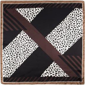 img 3 attached to 🐆 Stylish GERINLY Silk Hair Scarf: Animal Print Leopard Neck Scarf for Women - Perfect Summer Neckerchief!