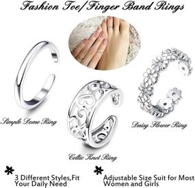 img 3 attached to Women's Adjustable Rings: Top Choice for Women's Jewelry and Body Jewelry