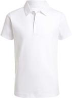 nautica boys' sensory-friendly school uniform polo shirt: short sleeve comfort for all logo