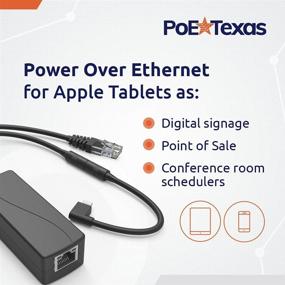 img 3 attached to 💡 PoE Texas POE Power and Data Splitter for Apple Tablets and Phones - Supports POS, Digital Signage, & More - Extends Power Delivery up to 328 Feet - 802.3af POE to 5 Volt Converter