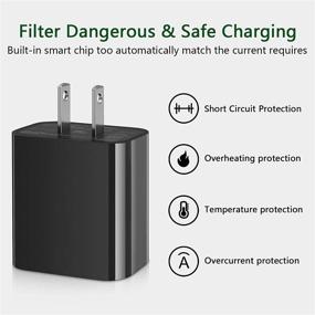 img 3 attached to Apple MFi Certified iPhone 13 Charger: 20W PD USB C Fast Wall Charger with 6ft Lightning Cable – Data Charging Cord for iPhone 13/13 Pro/12/12 Pro/11/Xs/XR/SE/iPad