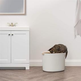 img 1 attached to 🐱 Ideal IRIS Top Entry Cat Litter Box: Includes Cat Litter Scoop for Hassle-Free Cleanup