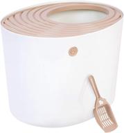 🐱 ideal iris top entry cat litter box: includes cat litter scoop for hassle-free cleanup logo