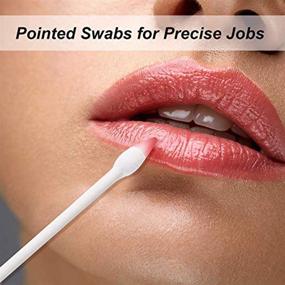 img 2 attached to 💄 Precision Tip Cotton Swabs/Double Pointed Cotton Buds – Ideal for Makeup Application (400pcs)