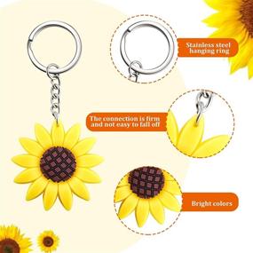 img 2 attached to Sunflower Keychains Pendants Backpack Birthday