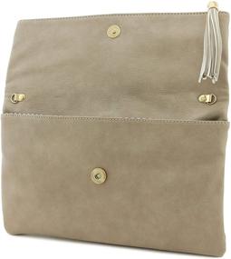img 1 attached to 👜 Versatile Solene Foldover Wristlet Crossbody: Chic Women's Handbag & Wallet Combo in Classic Black