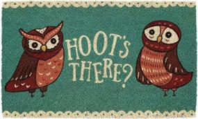 img 4 attached to 🦉 DII Animal Pun Collection Natural Coir Doormat: Hoot's There - Quirky Entryway Décor
