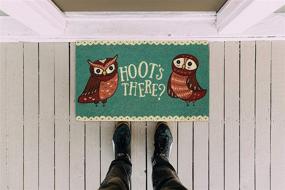 img 2 attached to 🦉 DII Animal Pun Collection Natural Coir Doormat: Hoot's There - Quirky Entryway Décor