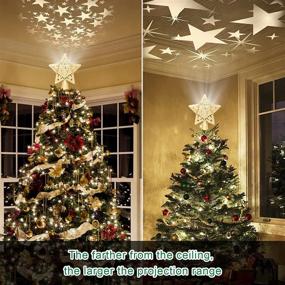 img 2 attached to 🎄 Enhance Your Christmas Tree with a Rotating LED Projector Christmas Star Tree Topper