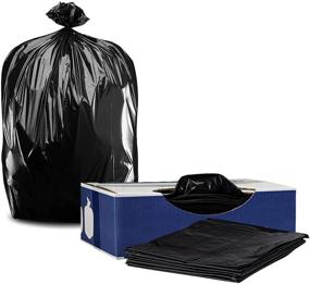 img 3 attached to Plasticplace 40-45 Gallon Trash Bags: Heavy Duty, 1.5 Mil, Black (100 Count)