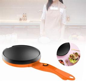 img 2 attached to 🥞 Convenient and Efficient Portable Electric Crepe Maker with Non-Stick Coating and Auto Temperature Control - Perfect for Crepes, Pancakes, Bacon, Tortilla!