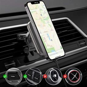 img 3 attached to 15W Qi Magnetic Wireless Car Charger for Mag-Safe Case/iPhone 12/12 Pro/12 Pro Max/12 Mini with QC3.0 Adapter - Zinc Alloy White: Fast Charging Car Phone Mount & Air Vent Holder