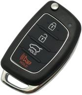 high-quality replacement key fob case for hyundai sonata santa fe flip key remote - durable protective shell logo