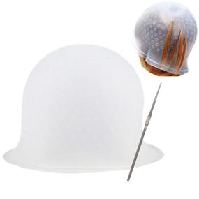 img 4 attached to 🎨 Yebeauty Highlight Cap – Professional Silicone Hair Highlighting Cap with Hook for Perfect Dyeing