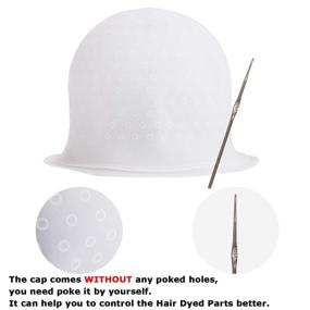 img 2 attached to 🎨 Yebeauty Highlight Cap – Professional Silicone Hair Highlighting Cap with Hook for Perfect Dyeing