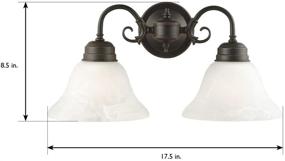 img 1 attached to 🏮 Enhance Your Space with the Design House 514471 Millbridge 2 Light Wall Light in Oil Rubbed Bronze