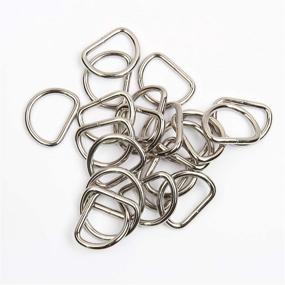 img 4 attached to JWBIZ Heavy-Duty Metal D Rings (36-Pack) - Extra Thick 3.8mm Thickness 1 inch D-Ring for Sewing, Keychains, Belts, and Dog Leash - Silver, 1 inch