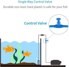 img 1 attached to 🐠 Pawfly 10 Pack: Aquarium Control Valves for 3/16" Tubing - Efficient Air Pump Flow Regulators