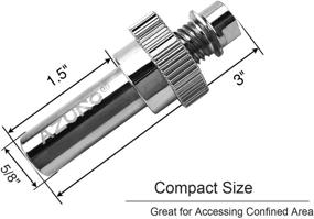 img 2 attached to 🔧 AZUNO G8 Grease Gun Coupler: Quick Lock & Release, Fits All SAE and Metric Zerk Fittings – Compatible with All Grease Guns-1/8 NPT Grease Gun (M)