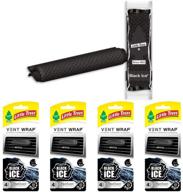 🚗 little trees vent wrap auto air freshener, black ice scent, 4-pack (4 count) logo