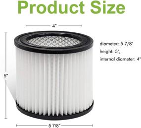 img 1 attached to 🪟 Wet/Dry Vacuum Cartridge Filter for Shop-Vac 90398, 903-98, 9039800, 903-98-00 Type AA