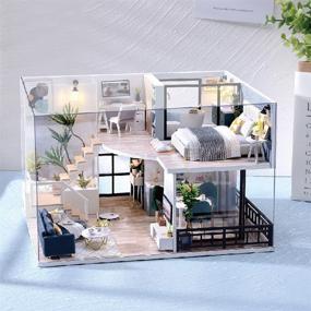 img 3 attached to 🏠 FSolis Dollhouse Miniature Furniture: Premium Wooden Dolls & Accessories