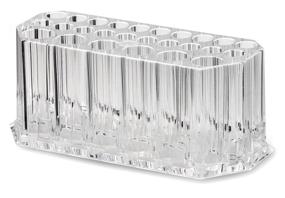 img 3 attached to Clear Acrylic Beauty Brush Organizer - Alegory Makeup Storage, 26 Spaces