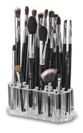 clear acrylic beauty brush organizer - alegory makeup storage, 26 spaces logo