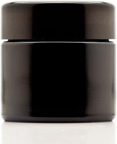 img 4 attached to 🔒 Infinity Jars 100 ml (3.3 fl oz) Black UV Protected Glass Screw Top Jar - Refillable & Empty