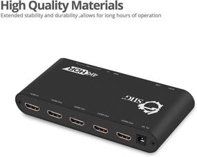 img 2 attached to 💡 SIIG 4K@60Hz HDR HDMI Splitter with EDID Control, YUV 4:4:4 8-bit, YUV 4:2:0 10-bit, HDMI 2.0, HDCP 2.2, 18Gbps, Auto Scaling, Low Heat, Cascadable, Firmware Upgradable - 4 Port, 1 Input 4 Output