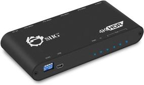 img 4 attached to 💡 SIIG 4K@60Hz HDR HDMI Splitter with EDID Control, YUV 4:4:4 8-bit, YUV 4:2:0 10-bit, HDMI 2.0, HDCP 2.2, 18Gbps, Auto Scaling, Low Heat, Cascadable, Firmware Upgradable - 4 Port, 1 Input 4 Output