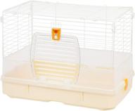 🐇 iris usa small wire animal house white (586240): a compact and stylish haven for your furry friends logo