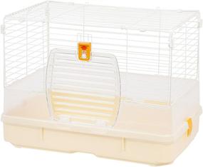 img 4 attached to 🐇 Iris USA Small Wire Animal House White (586240): a compact and stylish haven for your furry friends