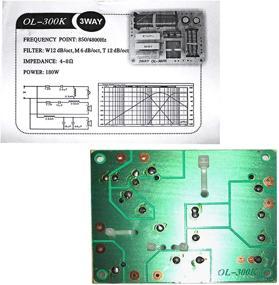 img 1 attached to 🔊 2-Piece AUTUT 3-Way HiFi Speaker Frequency Divider - 180W Audio Crossover Filter for Professional or Home Use