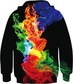 img 3 attached to Printed Graphic Pullover Colorful Sweatshirt Boys' Clothing : Fashion Hoodies & Sweatshirts