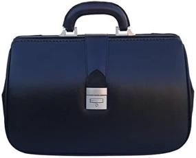 img 2 attached to 👜 RA Bock Medium Black Leather Doctor Bag: Sleek and Sophisticated