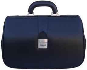 img 4 attached to 👜 RA Bock Medium Black Leather Doctor Bag: Sleek and Sophisticated