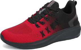 img 4 attached to 👟 Breathable Athletic Running Sneakers - Dannto Men's Shoes for Active Sports