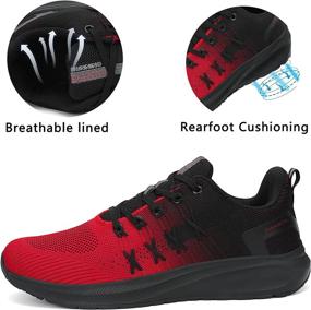 img 1 attached to 👟 Breathable Athletic Running Sneakers - Dannto Men's Shoes for Active Sports