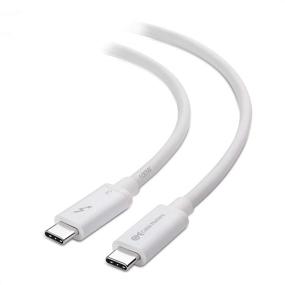 img 4 attached to 🔌 Высокоскоростной кабель Thunderbolt 3 Intel-сертифицированный 20Gbps - 6,6 фута (кабель Thunderbolt USB C) белого цвета с поддержкой зарядки до 100Вт