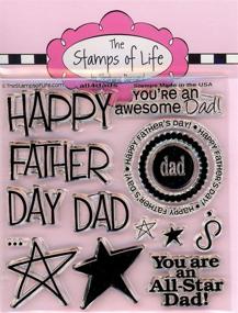 img 2 attached to 😍 Express Love with Happy Fathers Day Stamps by The Stamps of Life - All4Dads: Perfect for Card-Making and Scrapbooking!