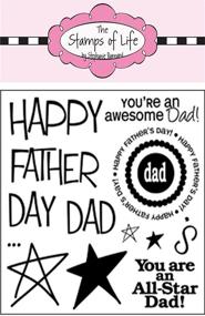 img 1 attached to 😍 Express Love with Happy Fathers Day Stamps by The Stamps of Life - All4Dads: Perfect for Card-Making and Scrapbooking!