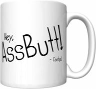 ☕️ supernatural hey, assbutt castiel coffee mug: the ultimate newest edition logo