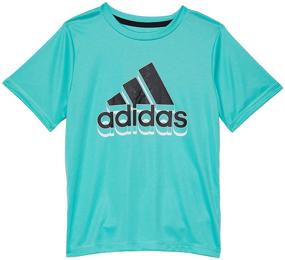 img 1 attached to Футболка с логотипом adidas Boys' Short Sleeve Aeroready Performance: оптимальный комфорт и стиль