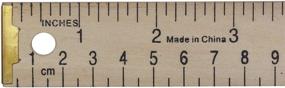 img 2 attached to 📏 Dritz Wooden Yardstick Ruler with Metal Tips - 1/4 x 36-Inch - Natural